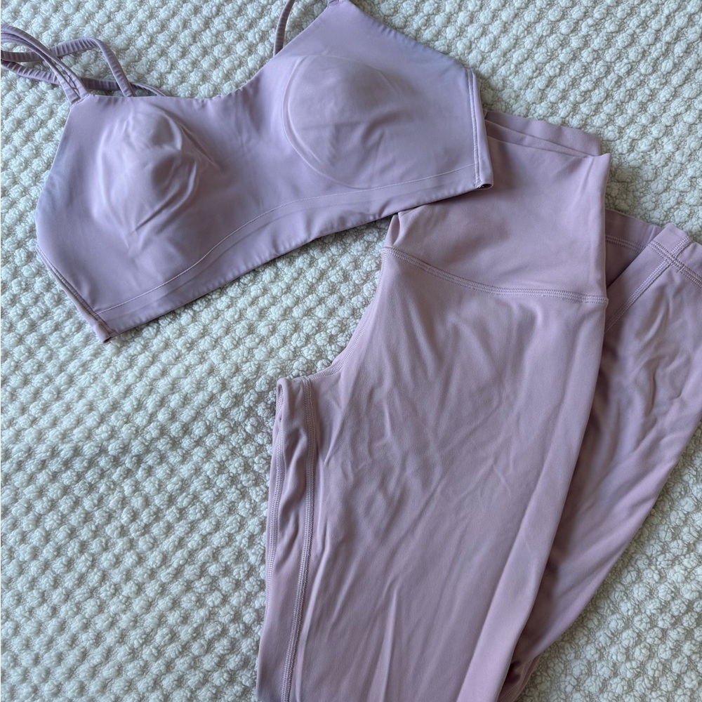Lululemon Athletica Blush Pink Active Set